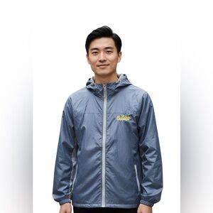 BEACON BULLDOGS Men’s Ohiopyle Gray Windbreaker Jacket Size M Hudson valley ny